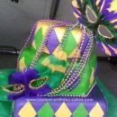 Homemade Mardi Gras Birthday Cake