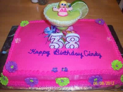 Homemade Margarita Birthday Cake