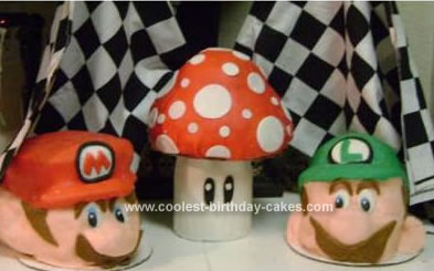 Homemade Mario And Luigi Cake