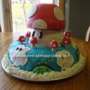 Homemade Mario Mushroom Cake