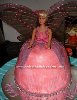 Homemade Mariposa Barbie Cake