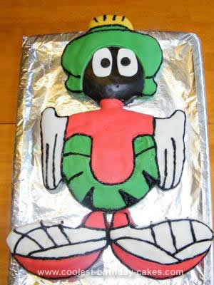 Homemade Marvin the Martian Cake