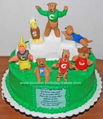 Homemade Mascot Graduation Cake