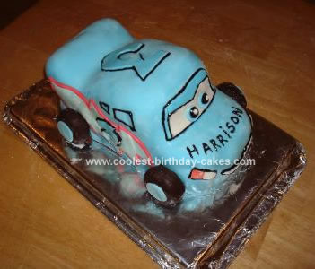 Homemade McQueen Cake