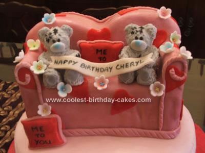 Homemade Me to You Teddy Bears Cake