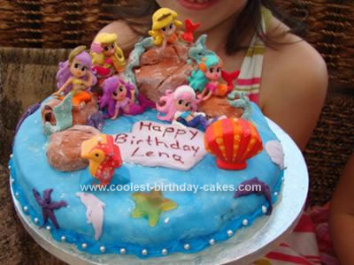 Homemade Mermaid Birthday Cake