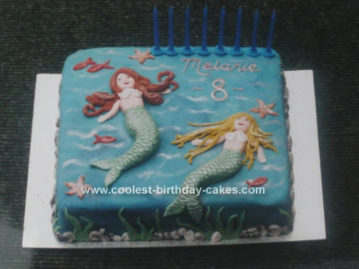 Homemade Mermaid Cake