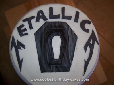 Homemade Metallica Cake