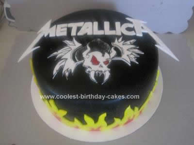 Homemade Metallica Cake Design