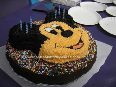 Homemade Mickey Cake