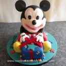 Homemade Mickey Mouse Cake
