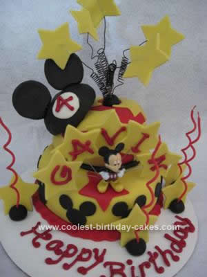 Homemade Mickey Mouse Cake Ever
