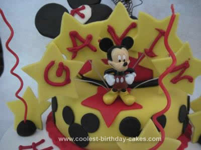 Homemade Mickey Mouse Cake Ever