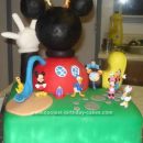 Homemade Mickey Mouse Clubhouse Birthday Cake
