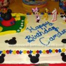 Homemade  Mickey Mouse Clubhouse Cake