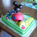 Homemade Mickey Mouse Clubhouse Cake