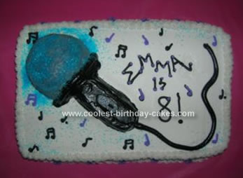 Homemade Microphone Cake