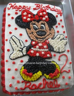 Homemade Minnie Mouse Cake