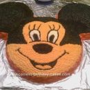 Homemade Minnie Without The Bow Cake