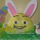 Homemade M&M Easter Bunny Cake Idea