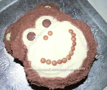 Homemade  Monkey Birthday Cake