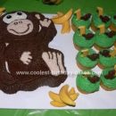 Homemade Monkey Cake and Cupcakes