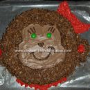 Homemade Monkey Face Birthday Cake