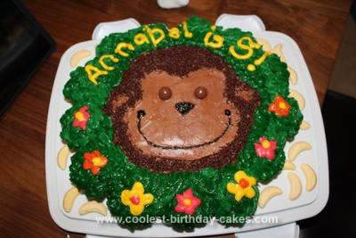 Homemade Monkey Jungle Cake
