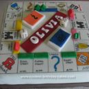 Homemade Monopoly Board Cake