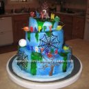 Homemade Monster Birthday Cake
