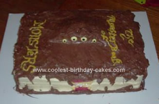 Homemade Monster Book Of Monsters Birthday Cake