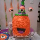 Homemade Monster Cake + Monster Cupcakes