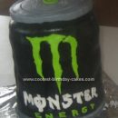 Homemade Monster Energy Can Cake