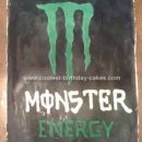 Homemade Monster Energy Drink Birthday Cake