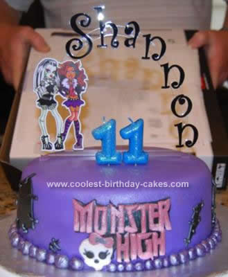 Homemade Monster High Cake