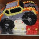 Homemade Monster Truck Cake