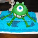 Homemade Monsters Inc. Cake