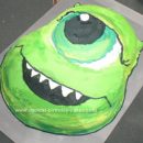 Homemade Monsters Inc Cake
