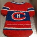 Homemade Montreal Canadians Cake