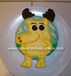 Homemade Moose A Moose Birthday Cake