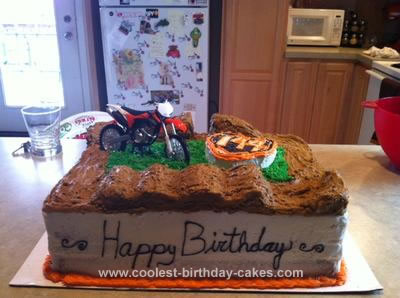 Homemade Motocross Cake