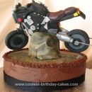Homemade Motor Cycle Cake