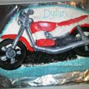 Homemade Motorbike Cake