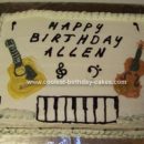 Allen's Instrument Music Birthday Cake