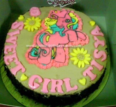 Homemade My Little Pony Birthday Cake