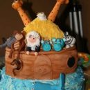 Homemade Naoh's Ark Birthday Cake