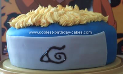 Homemade Naruto Birthday cake