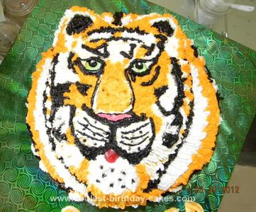 Homemade National Animal Tiger Cake