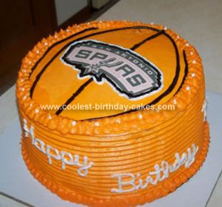 Homemade NBA Spurs Cake