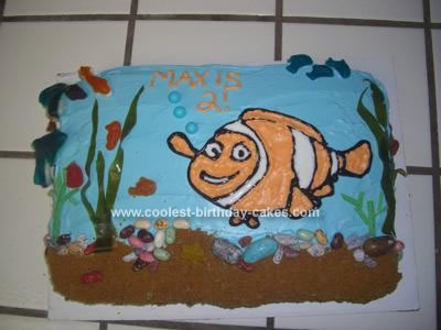 Homemade Nemo 2nd Birthday Cake
